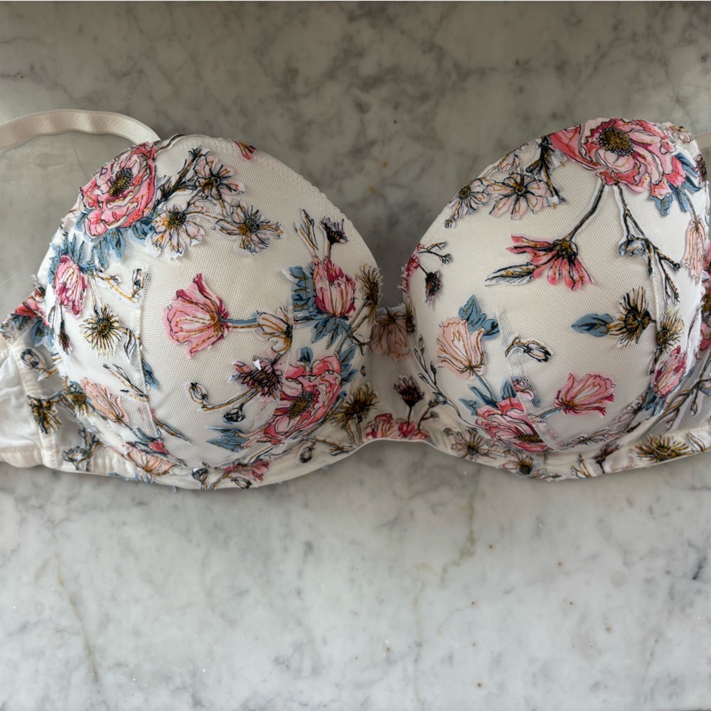 Floral Print Women's Bra